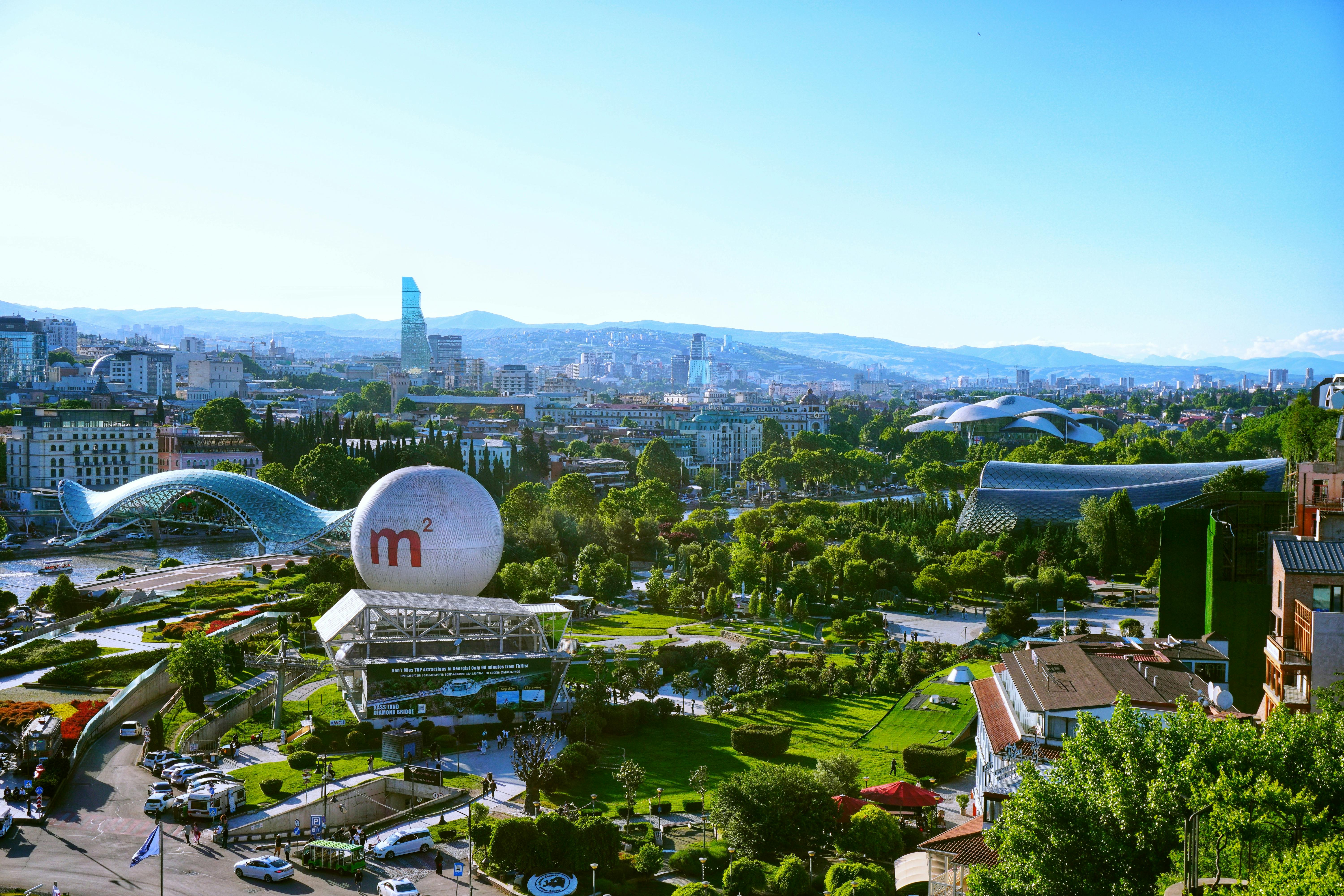 Skyline view of Tbilisi
